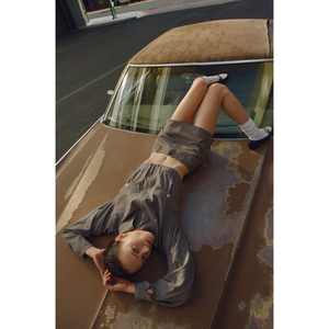 With Jéan Monroe Jacket in Gray